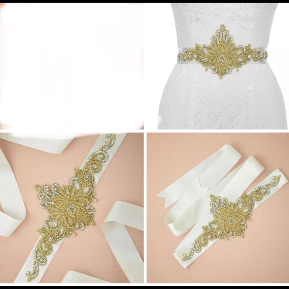 NWT Crystal Bridal Belt Rhinestone Wedding Sash - Picture 2 of 7